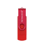 MicroDrive 32GB USB 2.0 Mobiler Computer Dual-Nutzung Drehbarer OTG Metall U-Disk, 32GB