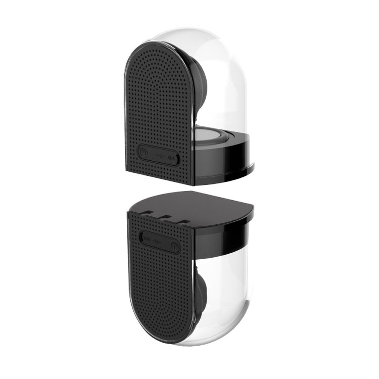 Echter 3D TWS Magnetischer Kabelloser Bluetooth Stereo Surround HiFi-Lautsprecher mit vollständig transparentem Gehäuse