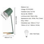 LED Augenschutz Tischlampe Modern Kreativ Minimalistisch Schlafzimmer Nachttischlampe Studenten Schreibtischlampe