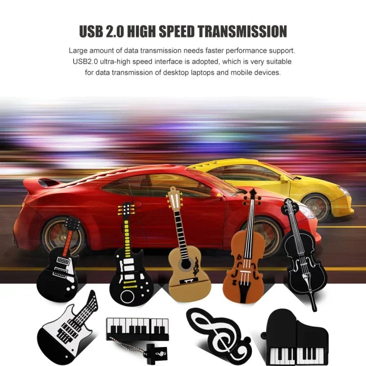 MicroDrive 16GB USB 2.0 Musiknoten USB-Stick, 16GB