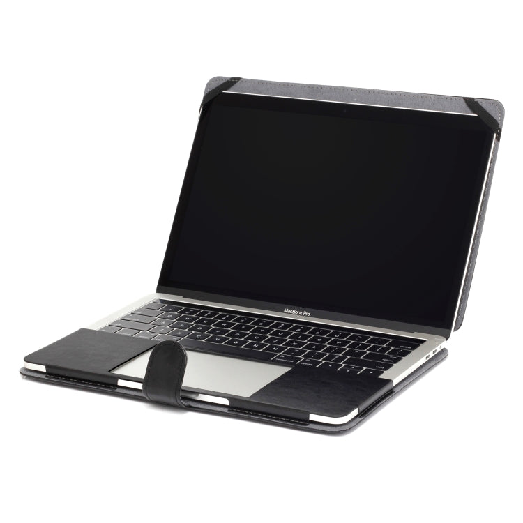 Crazy Horse Struktur Horizontale Flip Leder PU Hülle für MacBook Pro 13,3 Zoll A1989 (2018), MacBook Pro 13,3 Zoll A1989 (2018)