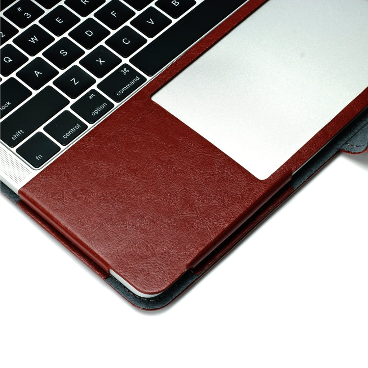 Crazy Horse Struktur Horizontale Flip Leder PU Hülle für MacBook Pro 13,3 Zoll A1989 (2018), MacBook Pro 13,3 Zoll A1989 (2018)