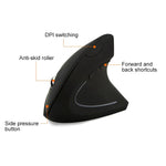 Kabellose Vertikalmaus mit Akku, 2,4 GHz optische Technologie, Akkuversion (Schwarz), Akkuversion (Weiß)