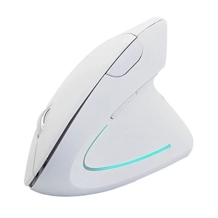 Kabellose Vertikalmaus mit Akku, 2,4 GHz optische Technologie, Akkuversion (Schwarz), Akkuversion (Weiß)