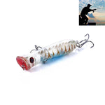 HENGJIA PO032 8cm/12g Simulation Hard Baits Angelköder mit Haken Tackle Baits passend für Salzwasser und Süßwasser, PO032 1#, PO032 2#, PO032 3#, PO032 4#, PO032 5#, PO032 6#, PO032 7#, PO032 8#, PO032 9#, PO032 10#