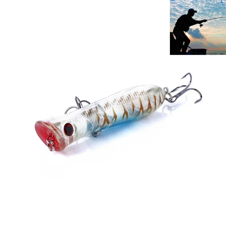 HENGJIA PO032 8cm/12g Simulation Hard Baits Angelköder mit Haken Tackle Baits passend für Salzwasser und Süßwasser, PO032 1#, PO032 2#, PO032 3#, PO032 4#, PO032 5#, PO032 6#, PO032 7#, PO032 8#, PO032 9#, PO032 10#