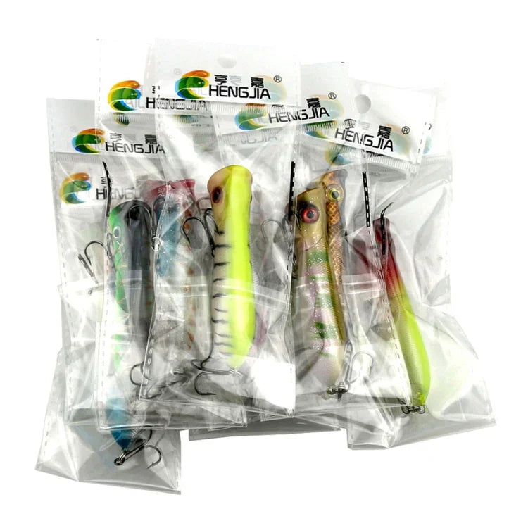 HENGJIA PO032 8cm/12g Simulation Hard Baits Angelköder mit Haken Tackle Baits passend für Salzwasser und Süßwasser, PO032 1#, PO032 2#, PO032 3#, PO032 4#, PO032 5#, PO032 6#, PO032 7#, PO032 8#, PO032 9#, PO032 10#