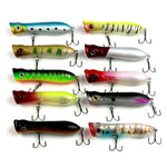HENGJIA PO032 8cm/12g Simulation Hard Baits Angelköder mit Haken Tackle Baits passend für Salzwasser und Süßwasser, PO032 1#, PO032 2#, PO032 3#, PO032 4#, PO032 5#, PO032 6#, PO032 7#, PO032 8#, PO032 9#, PO032 10#