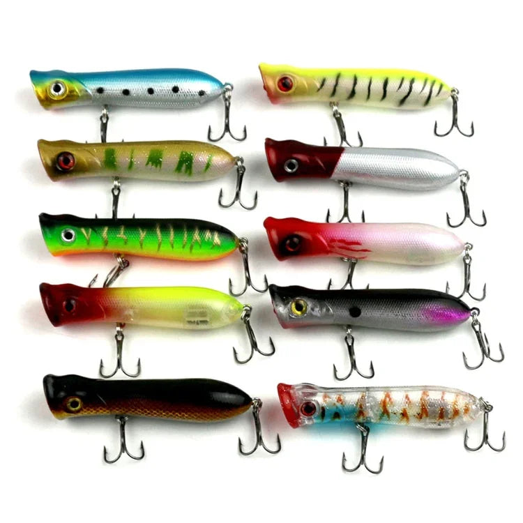 HENGJIA PO032 8cm/12g Simulation Hard Baits Angelköder mit Haken Tackle Baits passend für Salzwasser und Süßwasser, PO032 1#, PO032 2#, PO032 3#, PO032 4#, PO032 5#, PO032 6#, PO032 7#, PO032 8#, PO032 9#, PO032 10#