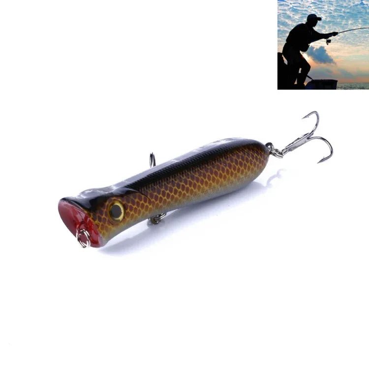 HENGJIA PO032 8cm/12g Simulation Hard Baits Angelköder mit Haken Tackle Baits passend für Salzwasser und Süßwasser, PO032 1#, PO032 2#, PO032 3#, PO032 4#, PO032 5#, PO032 6#, PO032 7#, PO032 8#, PO032 9#, PO032 10#