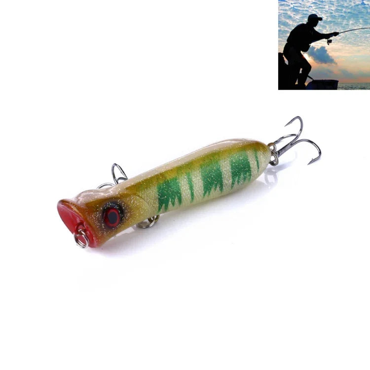 HENGJIA PO032 8cm/12g Simulation Hard Baits Angelköder mit Haken Tackle Baits passend für Salzwasser und Süßwasser, PO032 1#, PO032 2#, PO032 3#, PO032 4#, PO032 5#, PO032 6#, PO032 7#, PO032 8#, PO032 9#, PO032 10#