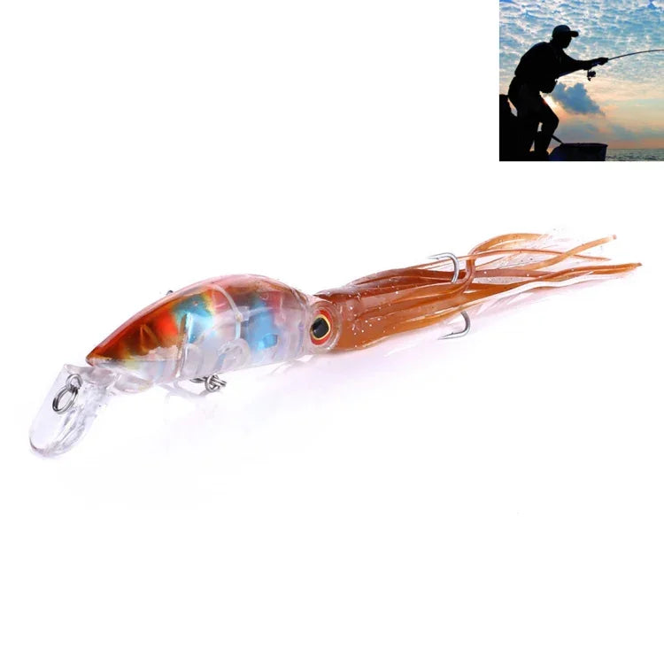 HENGJIA JIZ002 10cm/16.6g Großer Tintenfischförmiger Harter Köder Weitwurf-Angelköder Angelzubehör Köder Geeignet für Meeresangeln und Süßwasserangeln, JIZ002 A, JIZ002 B, JIZ002 C, JIZ002 D, JIZ002 E, JIZ002 F, JIZ002 G, JIZ002 H