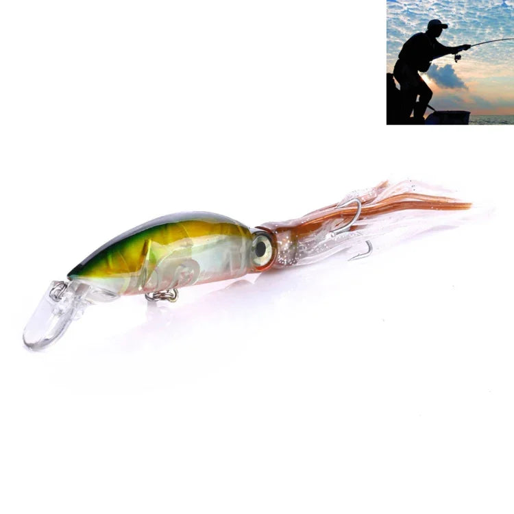HENGJIA JIZ002 10cm/16.6g Großer Tintenfischförmiger Harter Köder Weitwurf-Angelköder Angelzubehör Köder Geeignet für Meeresangeln und Süßwasserangeln, JIZ002 A, JIZ002 B, JIZ002 C, JIZ002 D, JIZ002 E, JIZ002 F, JIZ002 G, JIZ002 H