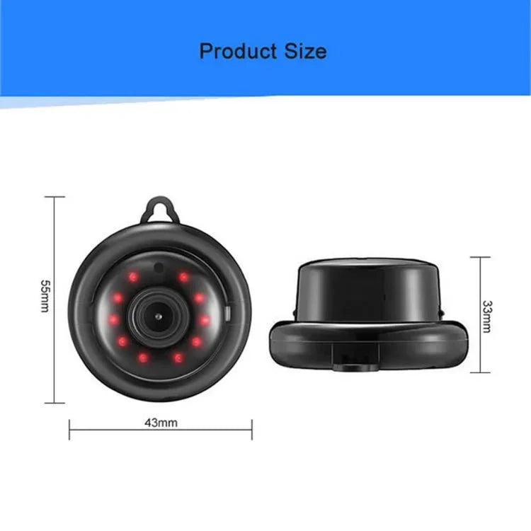 Anpwoo MN001 3518Ev200 1.0 MP Mini HD WiFi IP Camera with 6 PCS Infrared LEDs, Support Motion Detection & Night Vision & TF Card(Max 64GB) - Trustpick