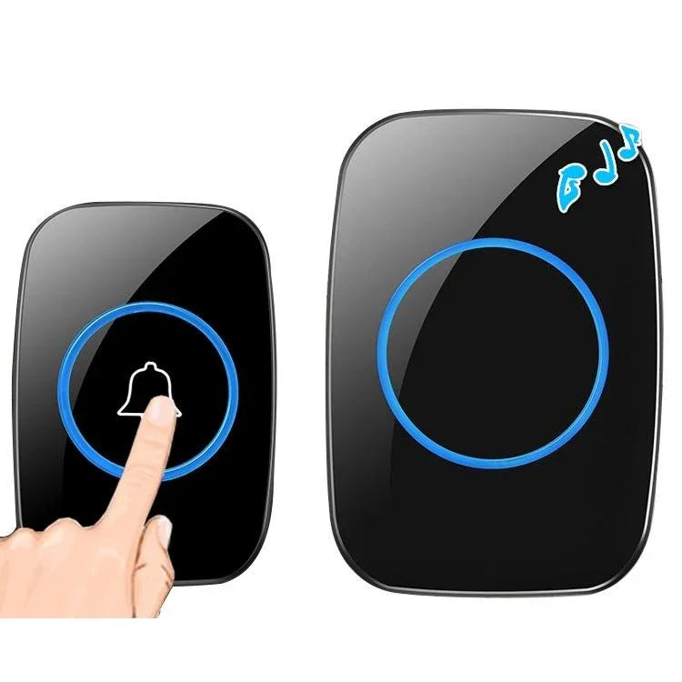 CACAZI A10 300m Long Range No Battery Waterproof LED Light Smart Wireless Doorbell - Trustpick