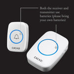 CACAZI A10DC 1 To 2 Battery Type Home Smart Waterproof Electronic Wireless Doorbell - Trustpick