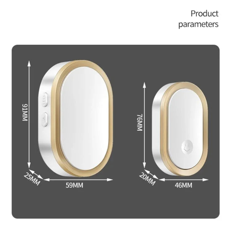 CACAZI A99 Home Smart Remote Control Doorbell Elderly Pager - Trustpick