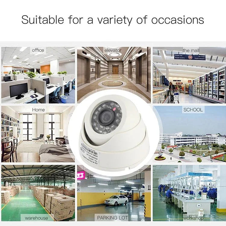 CMOS 420TVL 3.6mm Lens ABS Material Color Infrared Camera with 24 LED, IR Distance: 20m - Trustpick