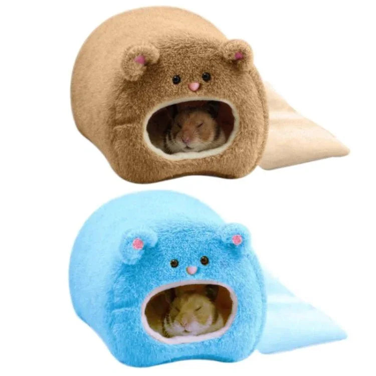 Cute Small Animal Cages Pet Rabbit Hamster House Bed Rat Qquirrel Guinea Winter Warm Hanging Cage Hamster Nest - Trustpick