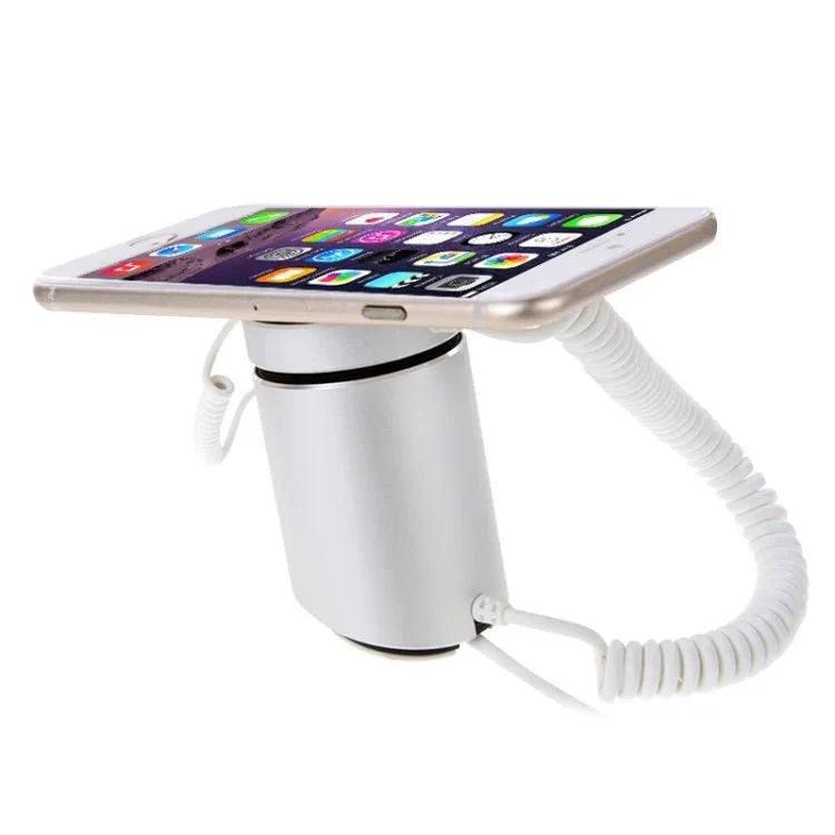Cylindrical Display Stand Digital Security System Burglar Alarm / Anti - theft Alarm with Password Remote Control for iPhone & iPod & iPad with 8 Pin Port - Trustpick