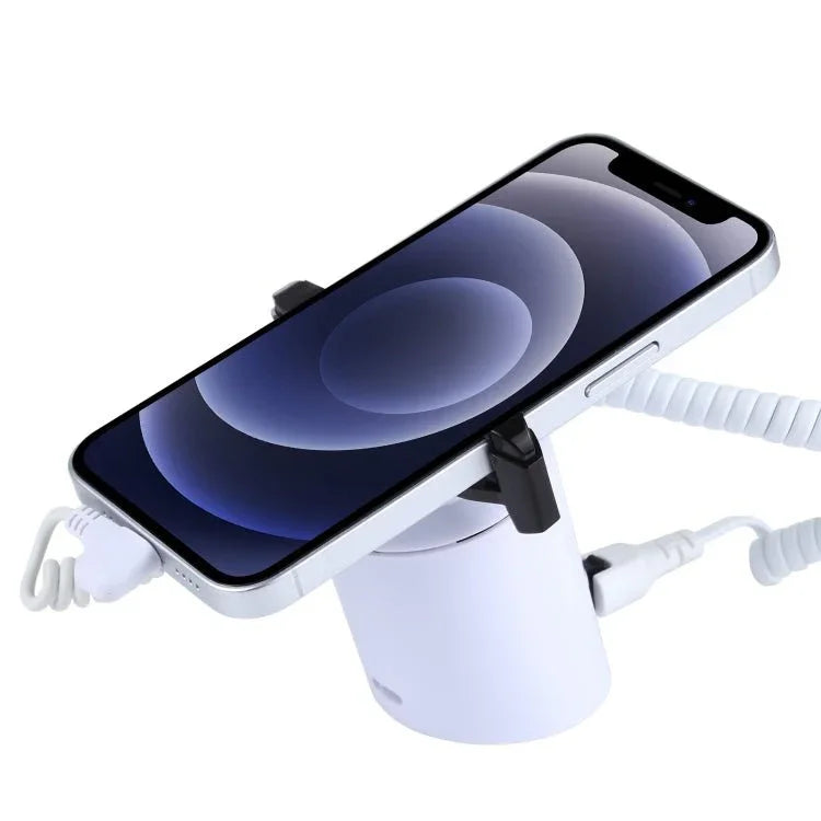 Cylindrical Display Stand Security System Burglar Alarm / Anti - theft Alarm Display Holder with Infrared Remote Control for iPhone / iPod with 8 - Pin Port - Trustpick