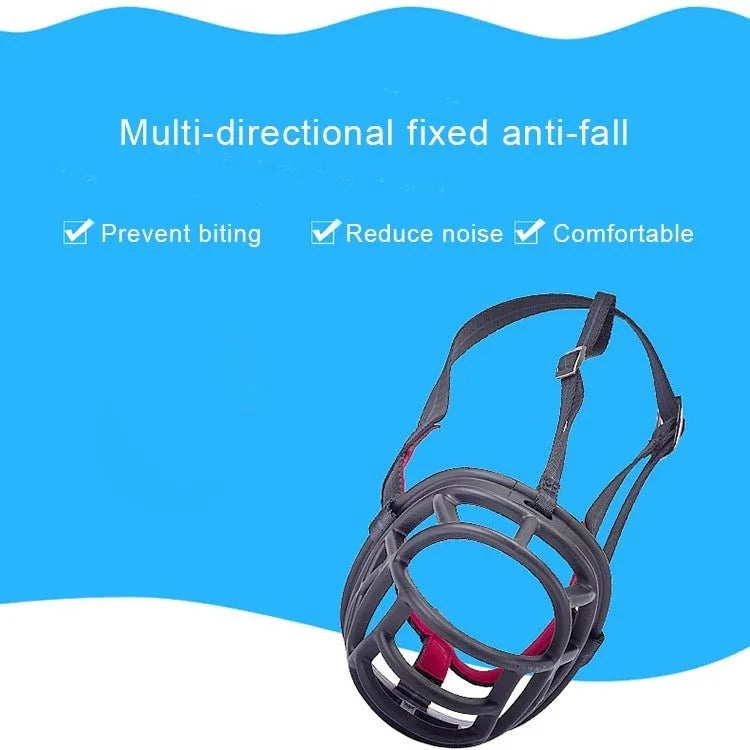 Dog Muzzle Prevent Biting Chewing and Barking Allows Drinking and Panting, Size: 12.5*12.5*15.4cm - Trustpick