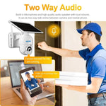 ESCAM QF450 HD 1080P 4G AU Version Solar Powered IP Camera without Memory, Support Two - way Audio & PIR Motion Detection & Night Vision & TF Card - Trustpick