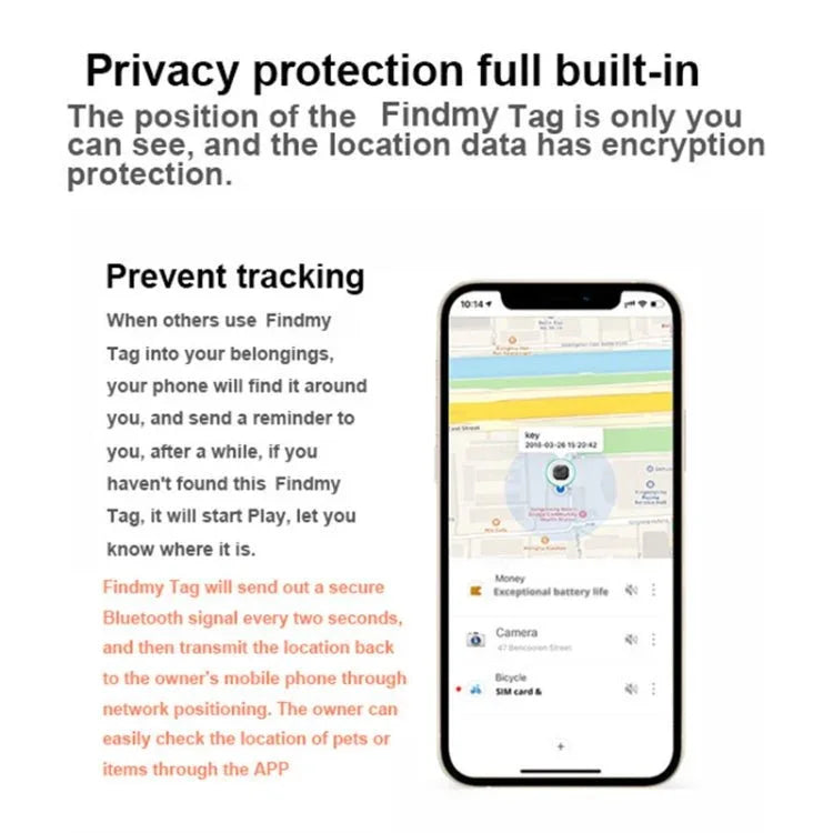 Findmy Tag Special Shape Smart Bluetooth Anti - lost Alarm Locator Tracker - Trustpick