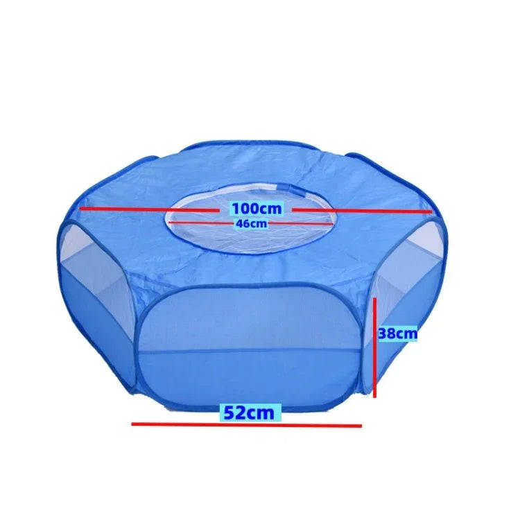 Folded Small Pet Fence Outdoor Workout Game Crawling Small Animal Tent, Specification： - Trustpick