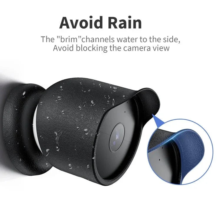 For Google Nest Camera Outdoor Silicone Water - Resistant Protective Cover - Trustpick