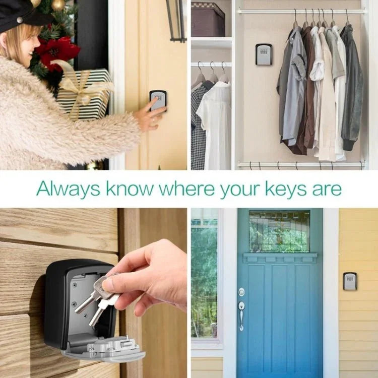 G9 4 - digit Password Aluminum Alloy Key Storage Box - Trustpick