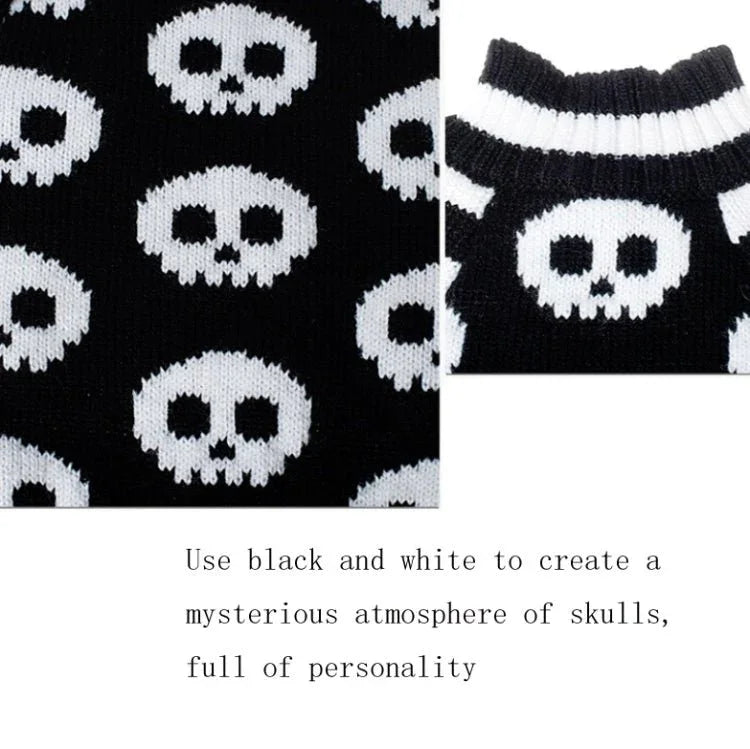 Halloween Skull Pet Sweater Cat & Dog Costume - Trustpick