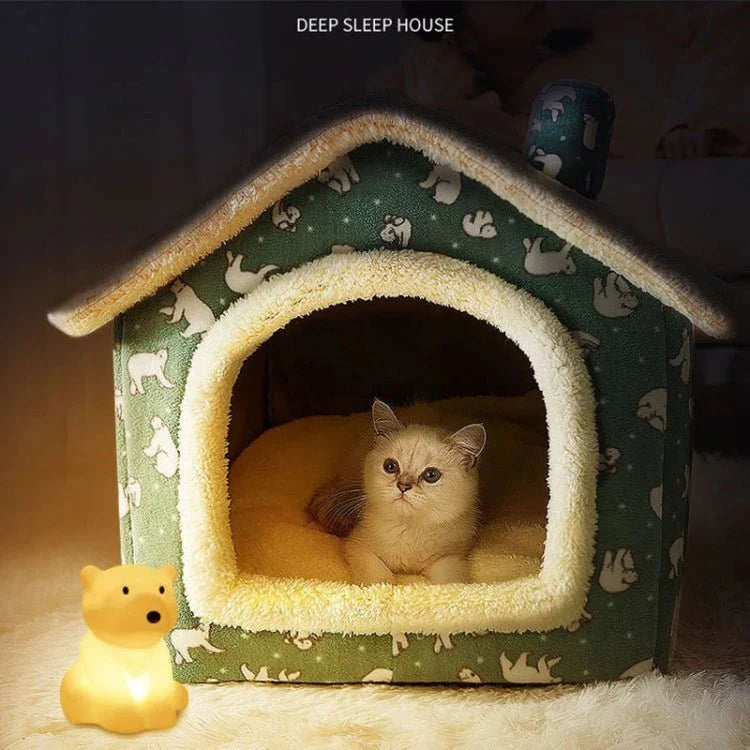 House Type Universal Removable and Washable Pet Dog Cat Bed Pet Supplies - Trustpick