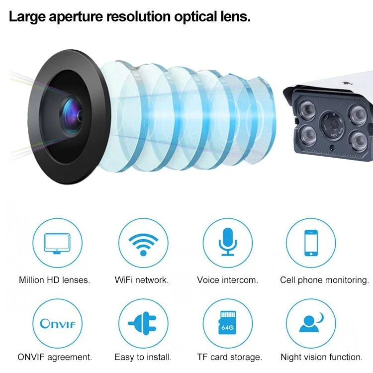 J - 01100 1.0MP Smart Wireless Wifi IP Camera, Support Motion Detection & Infrared Night Vision & TF Card(64GB Max) - Trustpick
