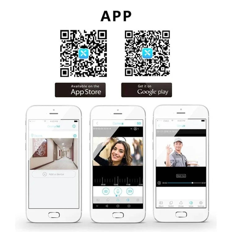 M108 720P 6400mAh Smart WIFI Video Visual Doorbell,Support Phone Remote Monitoring & Real - time Voice Intercom - Trustpick