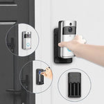 M4 720P Smart WIFI Ultra Low Power Video PIR Visual Doorbell with 3 Battery Slots,Support Mobile Phone Remote Monitoring & Night Vision & 166 Degree Wide - angle Camera Lens - Trustpick