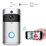 M4 720P Smart WIFI Ultra Low Power Video PIR Visual Doorbell with 3 Battery Slots,Support Mobile Phone Remote Monitoring & Night Vision & 166 Degree Wide - angle Camera Lens - Trustpick