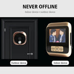 M530 3.0 inch TFT Display 3.0MP Camera Video Digital Door Viewer, Support TF Card (32GB Max) & Infrared Night Vision - Trustpick