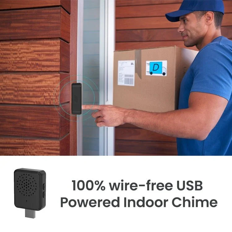 ML19 90 Degree Wide Angle Wireless Smart Video Doorbell - Trustpick