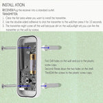 N15K - 2T1 - B 110dB IP55 Waterproof Wireless Doorbell, Receiver x 1 and Transmitter x 2, US Plug - Trustpick