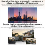 Original Xiaomi Outdoor Camera 4 Pro 3 Lens 9X Zoom 5MP Full Color Night Vision Sound Light Warning Security Camera - Trustpick