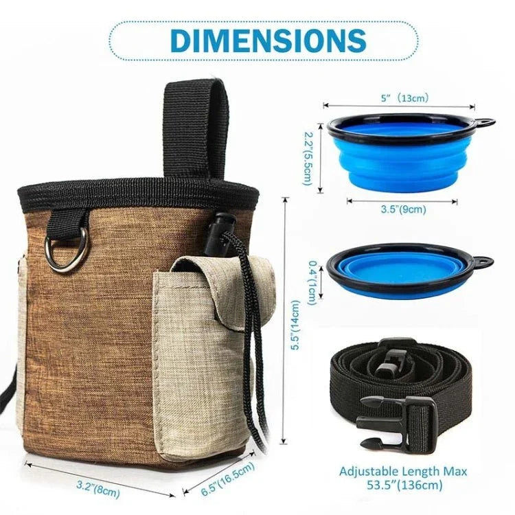 Outdoor Pet Training Bag Dog Training Pockets Pet Snack Storage Bag Pockets - Trustpick