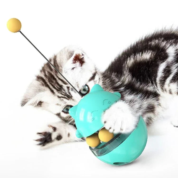 Pet Toy Cat Shaking Food Ball Tumbler Toy Ball - Trustpick