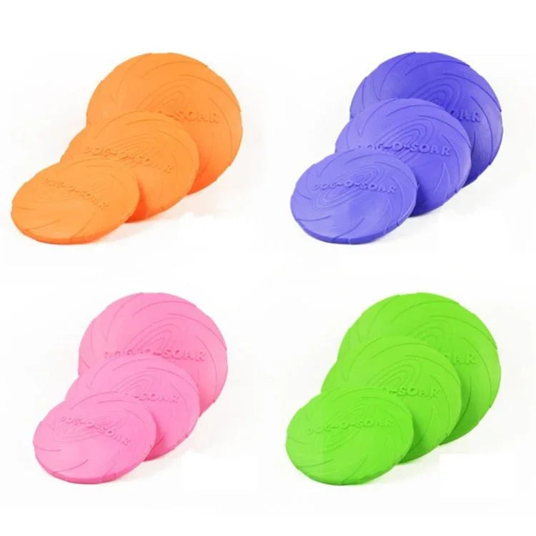 Pet toys Large Dog Flying Discs Trainning Puppy Toy Rubber Fetch Flying Disc Frisby - Trustpick