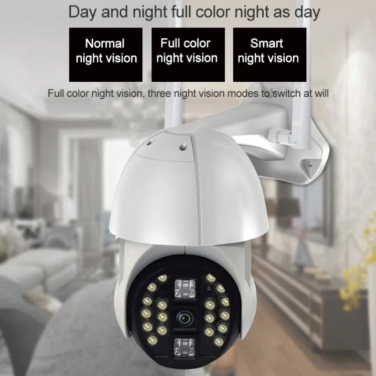 Q20 Outdoor Mobile Phone Remotely Rotate Wireless WiFi HD Camera, Support Three Modes of Night Vision & Motion Detection Video / Alarm & Recording, UK Plug - Trustpick