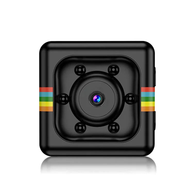 SQ11 Mini DV HD 1080P 6 LEDs Sport Recorder Camera with Holder, Support Monitor Detection & IR Night Vision & TF Card - Trustpick