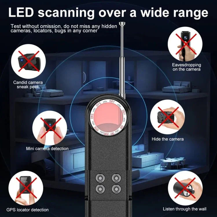 T01 Wireless Detector Camera Anti - eavesdropping Positioning GPS Alarm - Trustpick