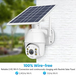 T16 1080P Full HD 4G (US Version) Network Monitoring Solar Powered Camera, Support PIR + Radar Alarm, Night Vision, Two Way Audio, TF Card - Trustpick