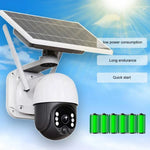 T23 2288 x 1288P Full HD Solar Powered WiFi Camera, Support PIR Alarm, Night Vision, Two Way Audio, TF Card, Not Include Battery - Trustpick