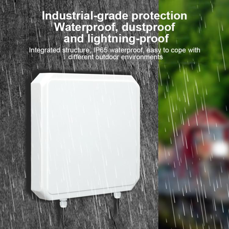 UHF RFID Long Range Integrated Reader with Built - in 9dBi Antenna, Style: Add WiFi Communication - Trustpick
